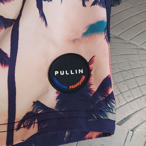 Pullin Men’s Short Jam Palm Tree Swim Trunks M - Picture 5 of 13